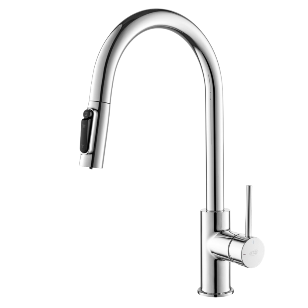 Bateria trójdrożna do kuchni Blue Water Diana Plus (window) w kolorze chrom. Wyciągana wylewka.