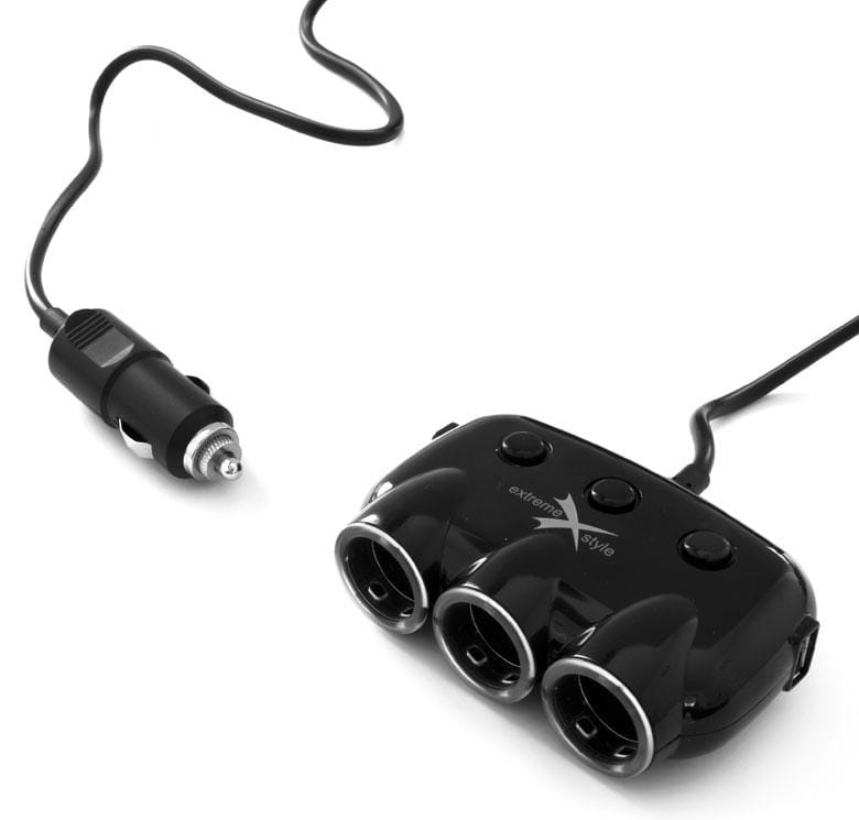 Rozdzielacz zapalniczki x3 +2xUSB 3,1A LS07 - Henryx24