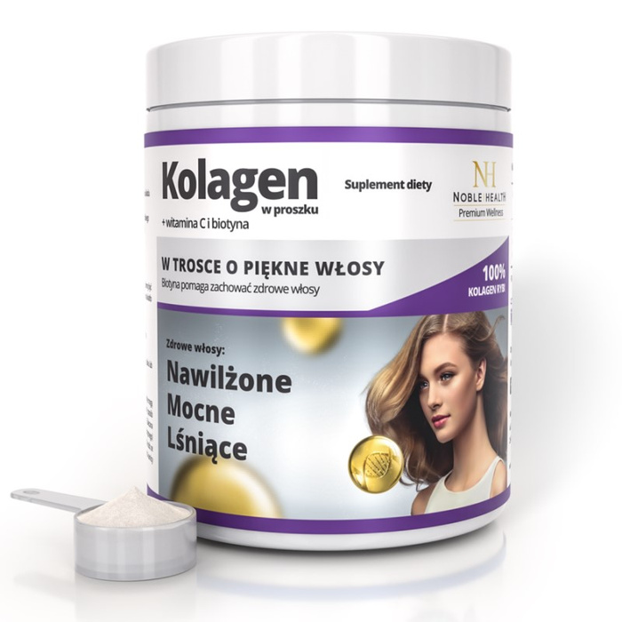 Noble Health Kolagen w proszku z biotyną i witaminą C 100 g