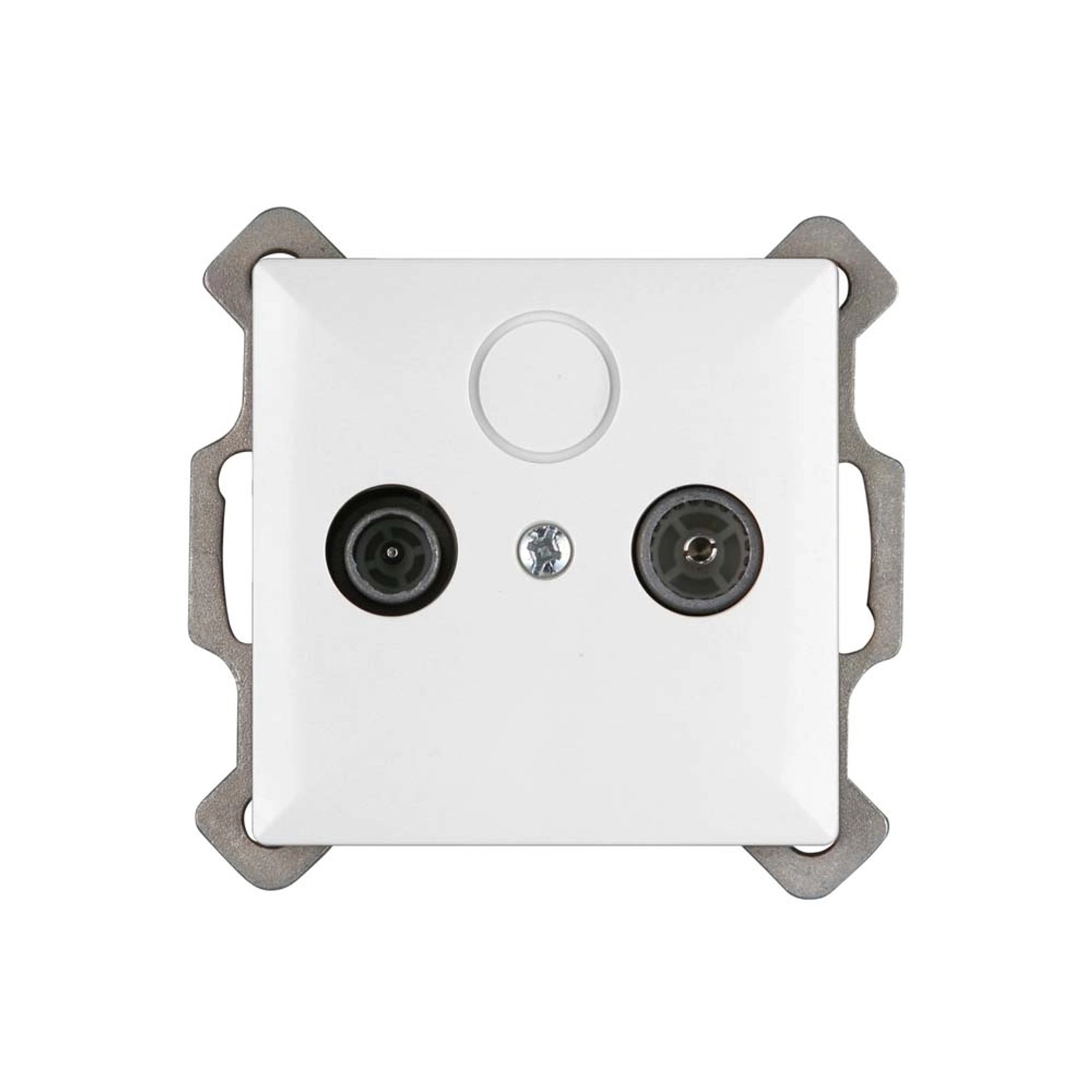 Gniazdo Perła RTV/SAT końcowe białe