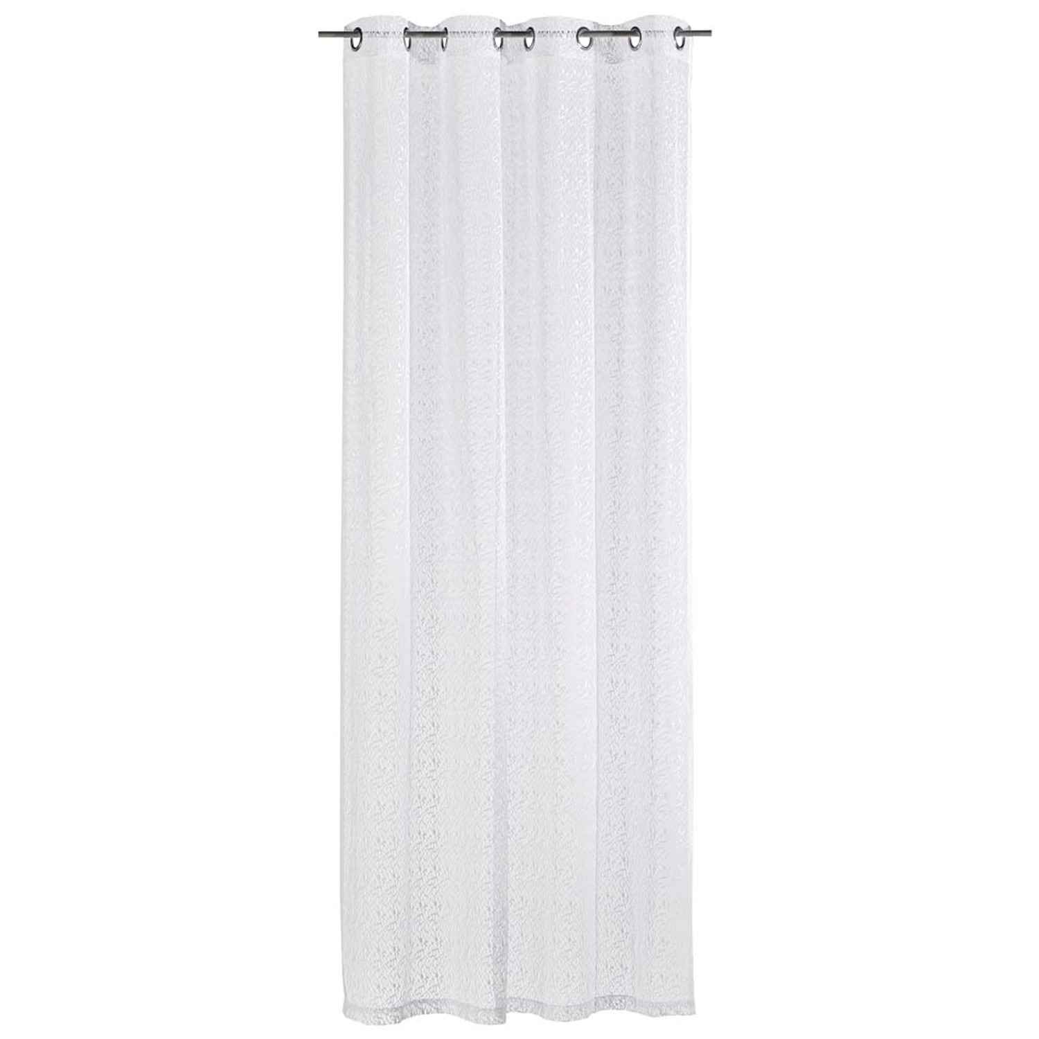 Firana REDA na przelotkach 140 cm x 245 cm biała