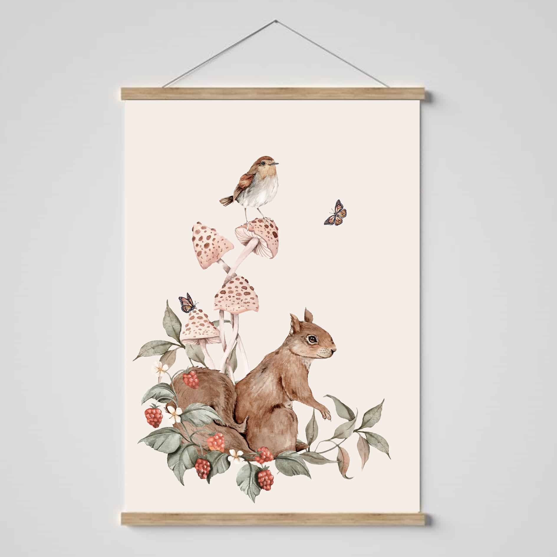 Plakat Tiny Forest Wiewiórka - Sam plakat A4