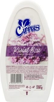 Odświeżacz powietrza Cirrus, kwiat bzu, żel, 150g