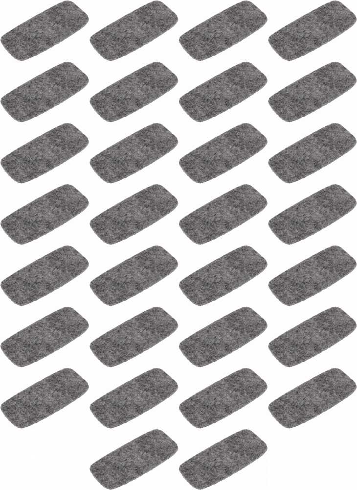 3x Wkład filcowy do gąbki magnetycznej 2x3, Starboard, 10 sztuk, szary