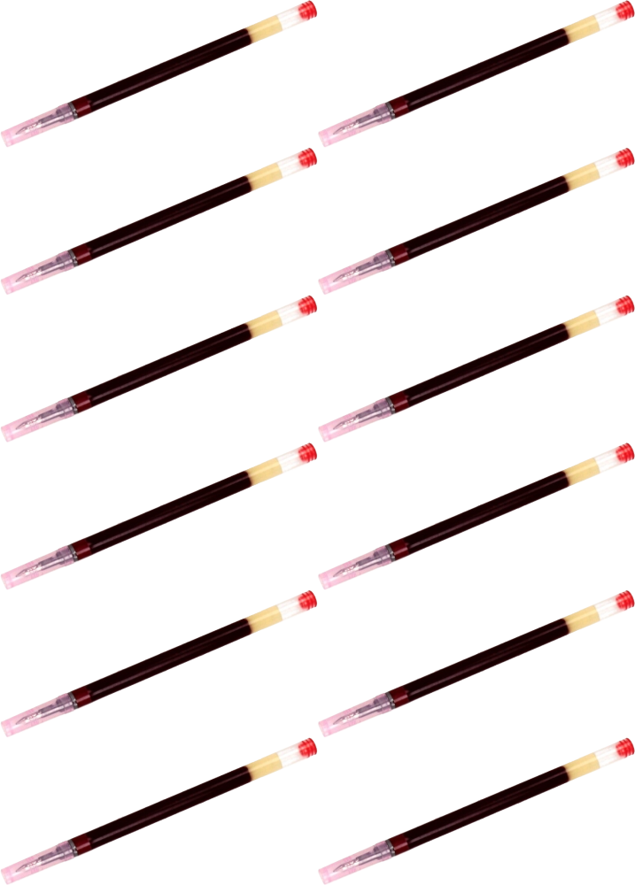 12x Wkład do pióra żelowego Pilot, G2, 0.5mm, czerwony