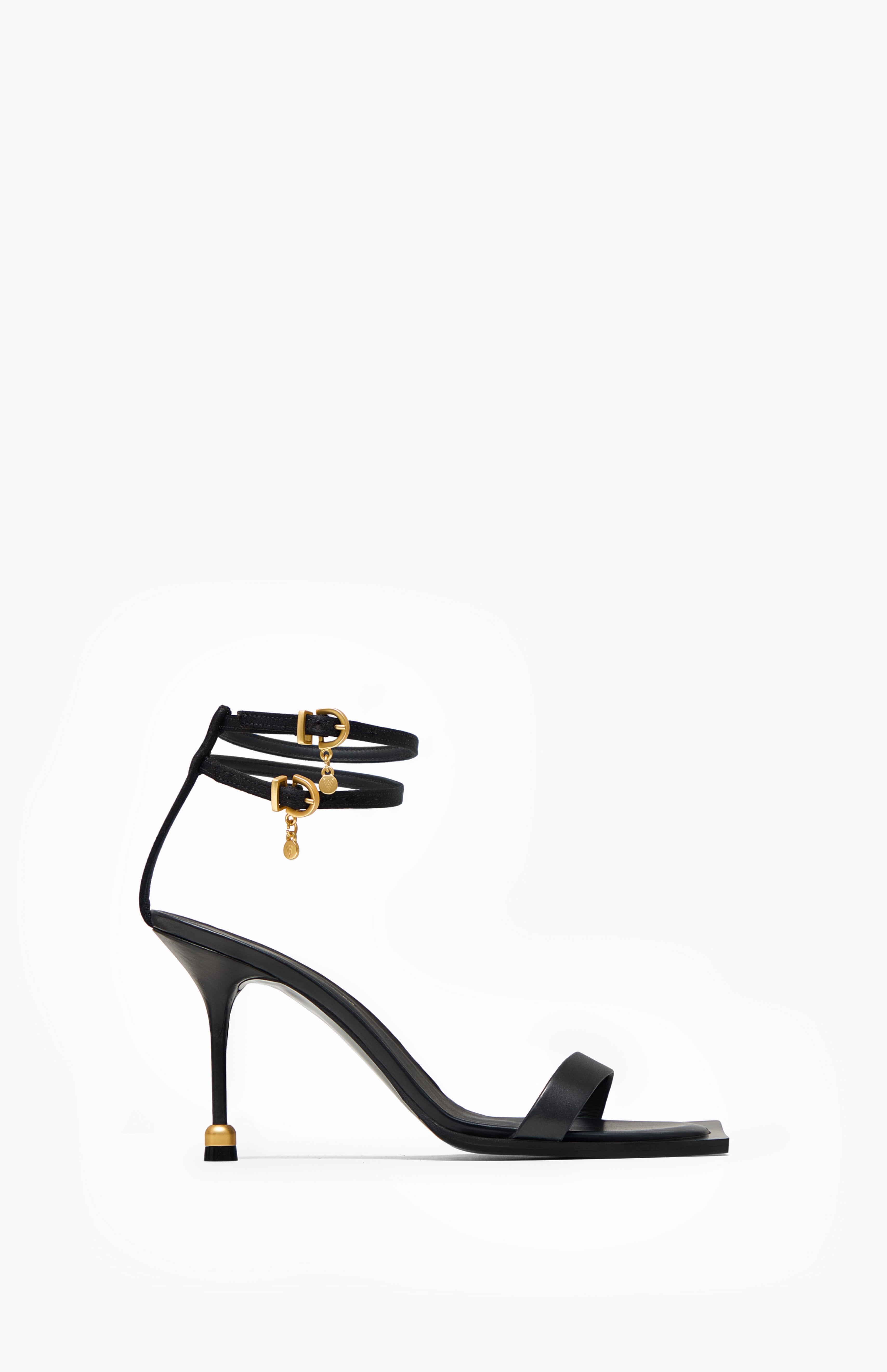 Sandały na obcasie CARRIE DEEP BLACK 42 - Vanda Novak