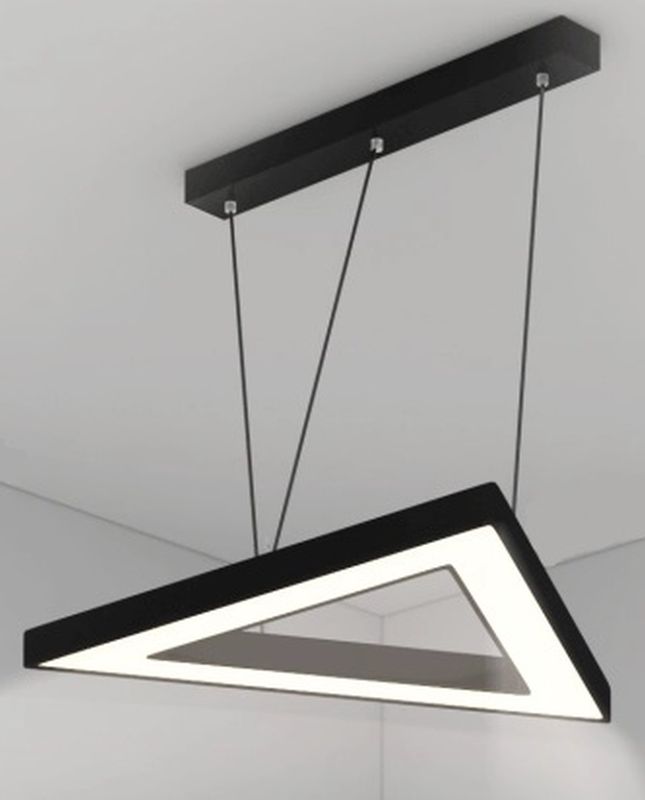zoomLED Trójkąt lampa wisząca 1x54W czarna