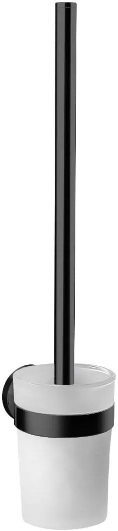 Emco Round szczotka toaletowa czarny/szkło satynowe 431513301