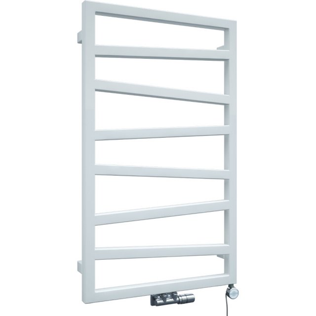 TERMA Grzejnik łazienkowy ZIGZAG 83x50 biały WGZIG083050-K916ZS