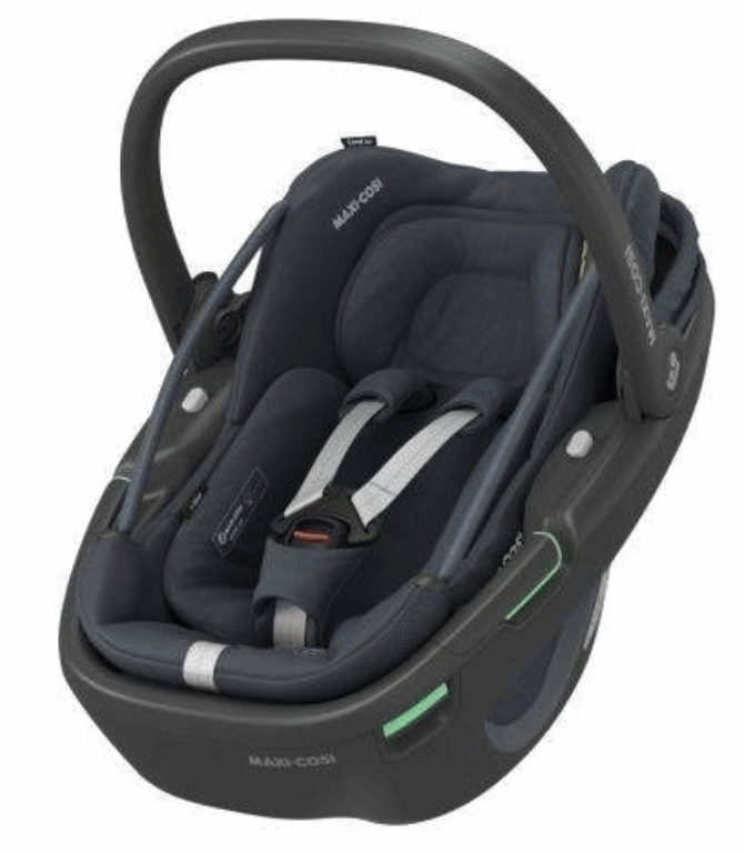 Maxi Cosi Coral 360 - modułowy fotelik samochodowy od urodzenia do około 12 miesiąca życia od 40 do 75cm -Essential Graphite/Czarny