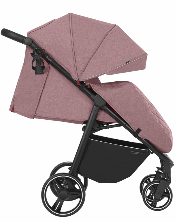 Carrello Bravo - dziecięcy wózek spacerowy-Charm Pink