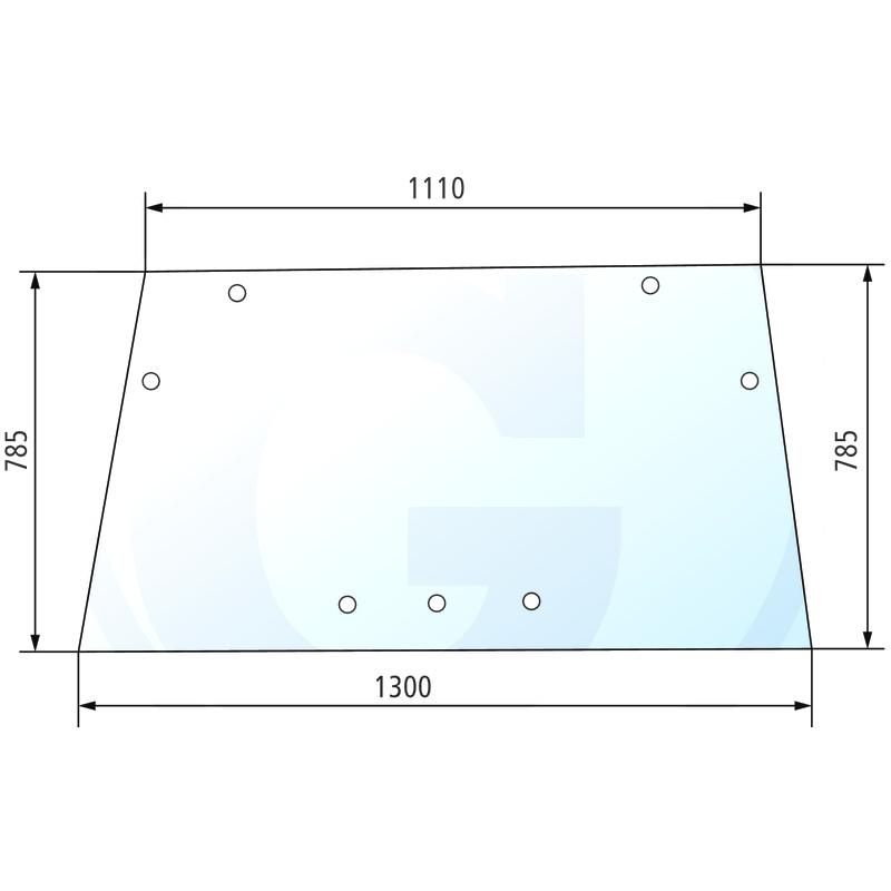 Szyba przednia Deutz VC 4354075