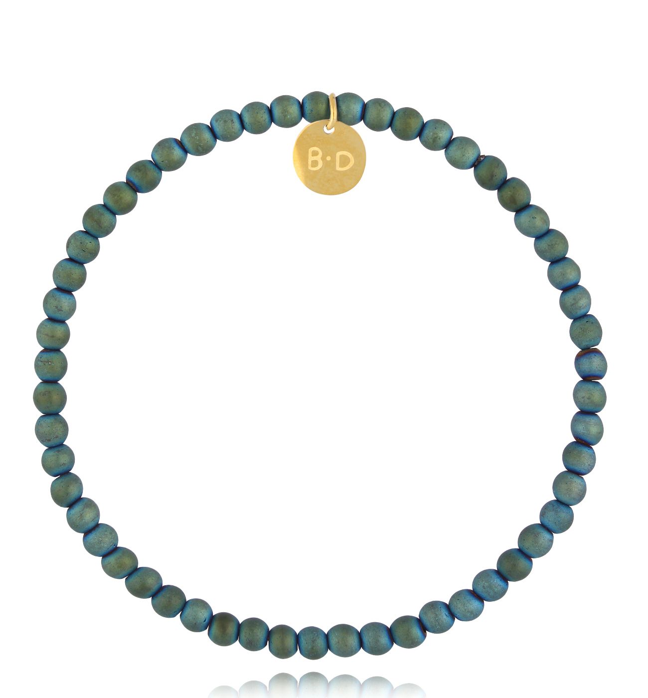 Bransoletka z zielonymi hematytami męska Fane - By Dziubeka