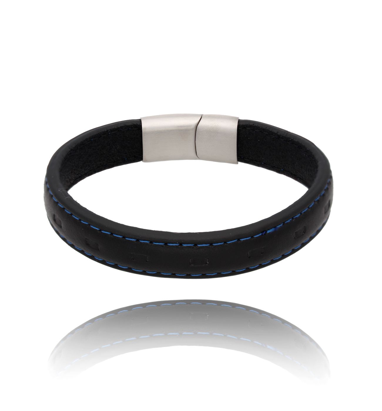 Bransoletka ze skóry Neo 20 cm 57 - By Dziubeka