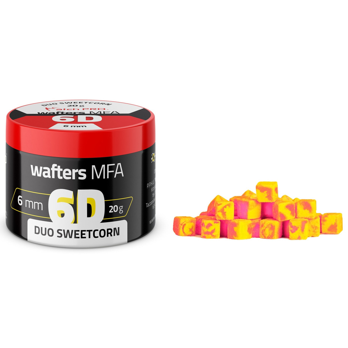 MatchPro Przynęta 6D MFA Wafters 6x6mm Duo sweetcorn