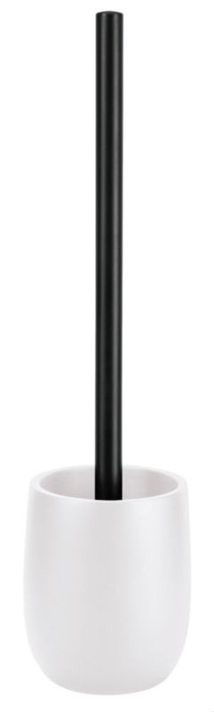 Szczotka wc z uchwytem Kleine Wolke Bonny, biało-czarna, poliresin, 1 szt.