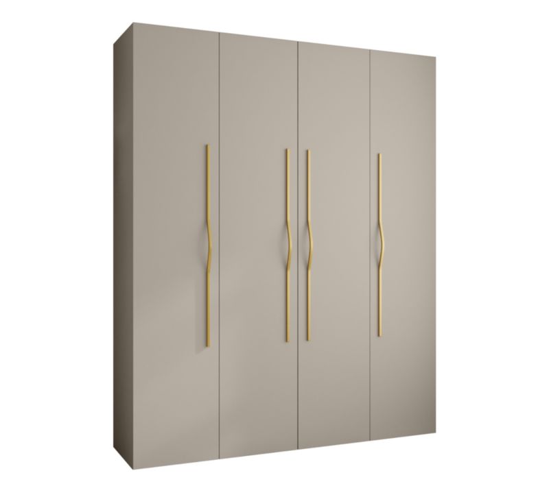 Szafa uchylna Garderoba COMO 2 200 (kaszmir/złoty)