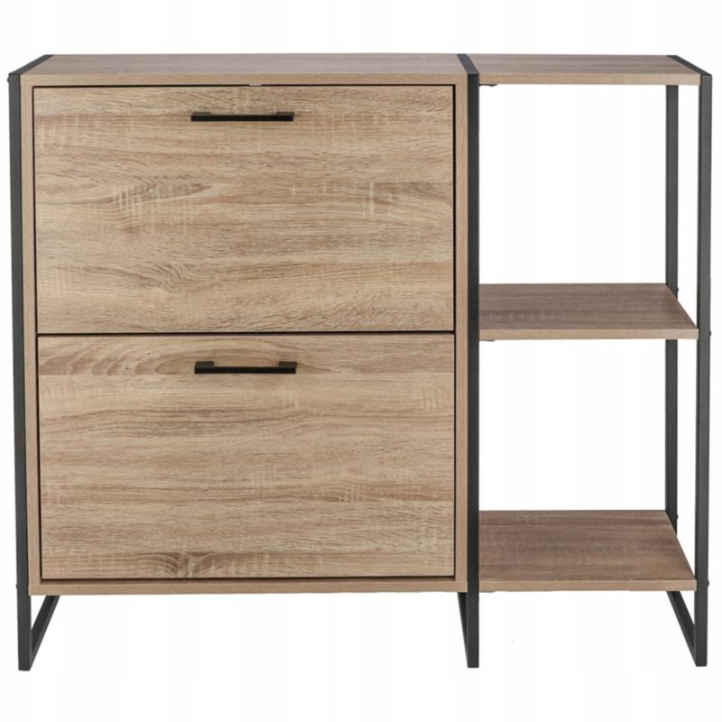 Szafka na buty JUMI regał 2 komory schowek do przedpokoju pojemna z półką 1 szt.