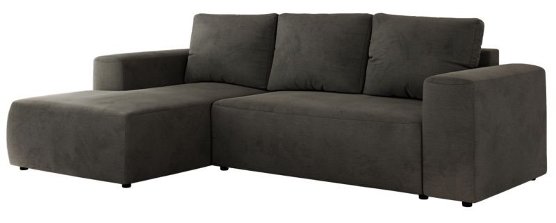 Narożnik MKS Meble TRENTINO L strona lewa Ciemnoszary welvet 1szt.