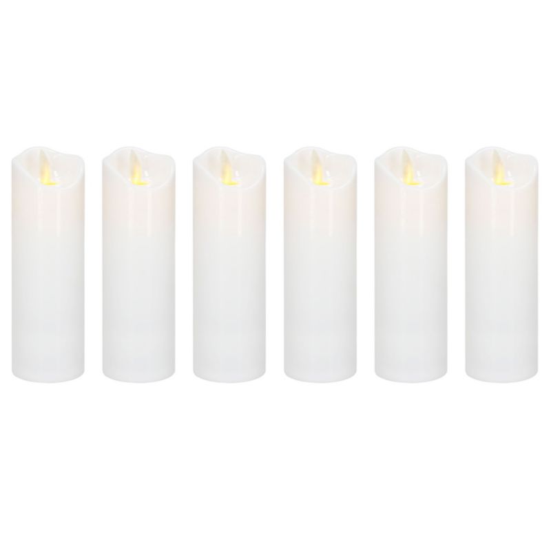 Wkłady Led do znicza Springos elektryczne 15 cm na baterie 6 szt.