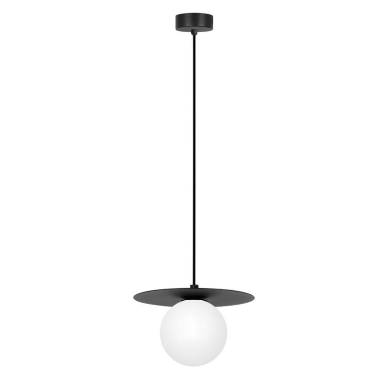 Lampa wisząca Kaja Robin czarno-biała wym: 95 x 18 x 18 cm 1xG9 x 10W 1 szt.
