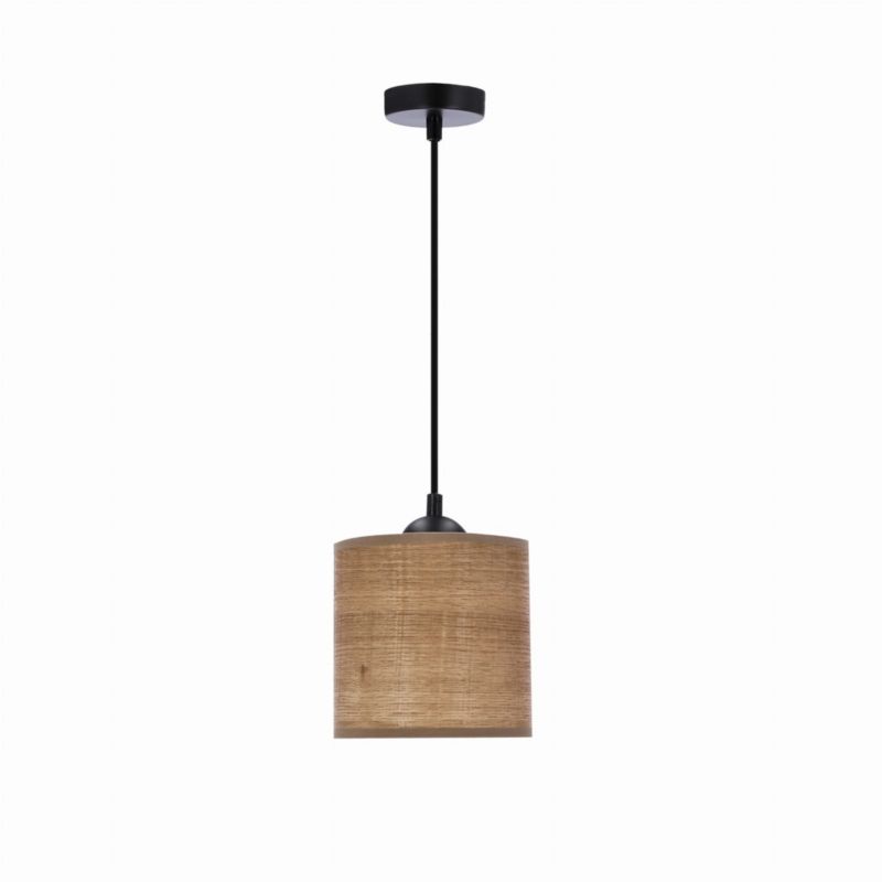 Lampa sufitowa Candellux Legno czarno-brązowa wym: 100 x 15 x 15 cm 1xE27 x 40W 1 szt.