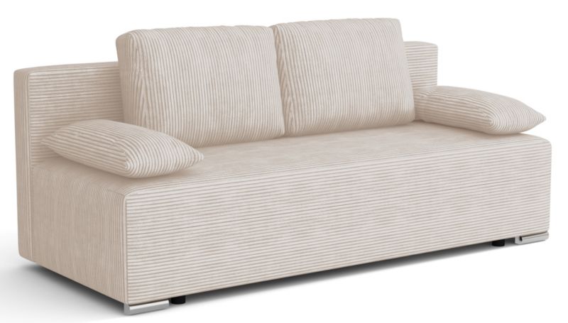 Kanapa rozkładana Bonni Lunera Prima 2 sztruks kremowa 1 szt.