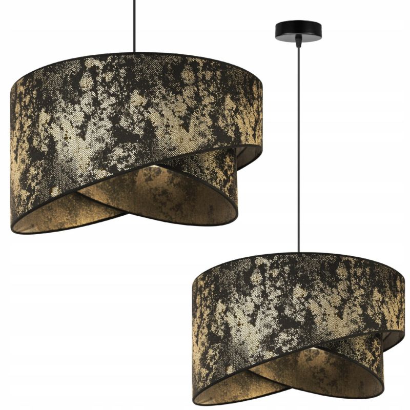 Lampa sufitowa wisząca Light Home LH Werona 1x E27 60W złoty/czarny 1szt.