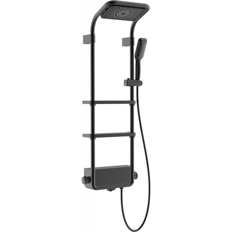 Zestaw prysznicowy natynkowy Mexen Dazz czarny 1 szt.