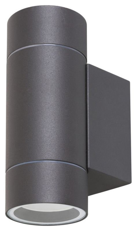 Kinkiet ścienny zewnętrzny Rabalux Phoenix antracytowo-przezroczysty 2 x GU10 x 10W IP54 wym: 16 x 6,5 x 10 cm - 1 szt.