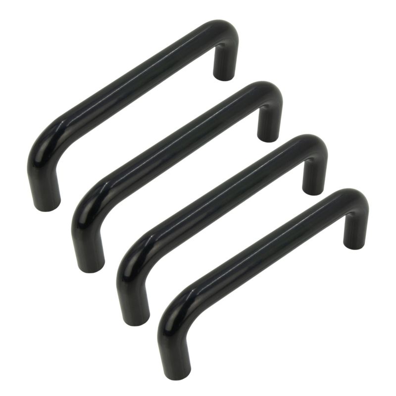 Uchwyt meblowy B&B plastikowy czarny 96 mm 4 szt