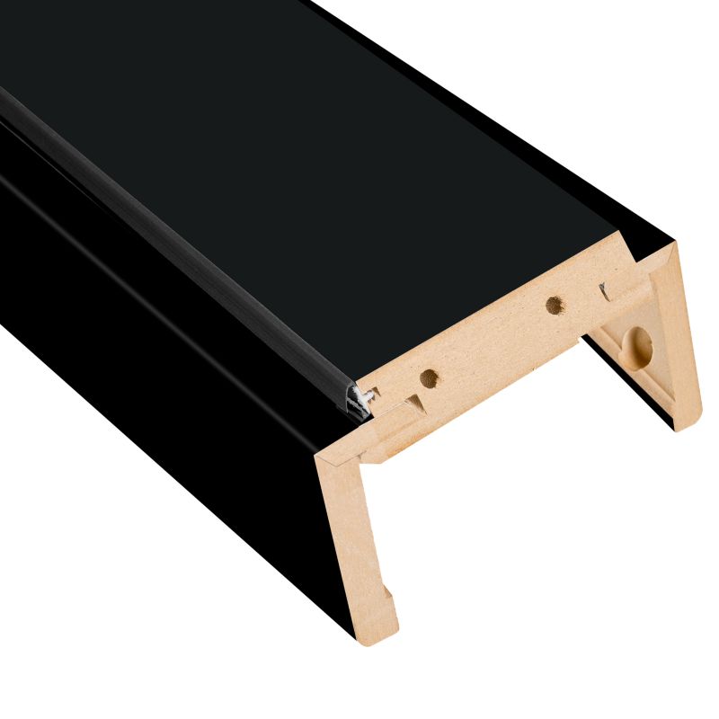 Belka ościeżnicy regulowana Fortia 155-175 mm 8 cm 90 stopni 70 do drzwi bezprzylgowych czarna