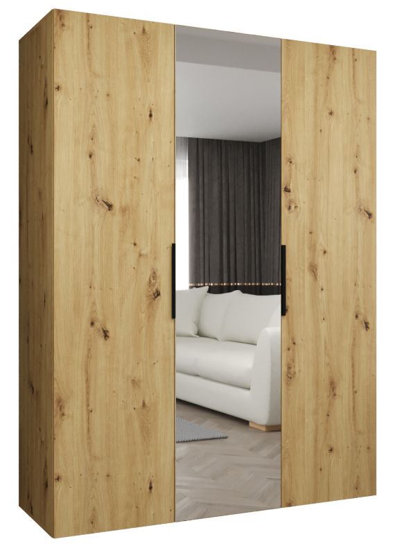 Szafa uchylna Abiks MARBELLA 2 150 wys 202 cm Artisan + Czarny 1 szt