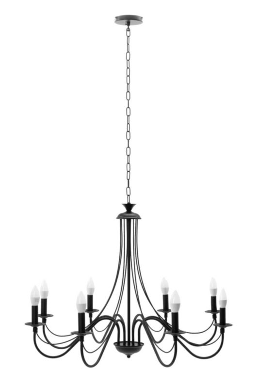 Lampa Sufitowa Wisząca Toolight App648-8Cp Czarny 1 Szt