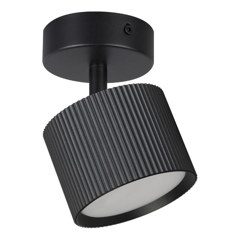 Lampa punktowa, DPM, 1 x GX53, czarna, 1szt