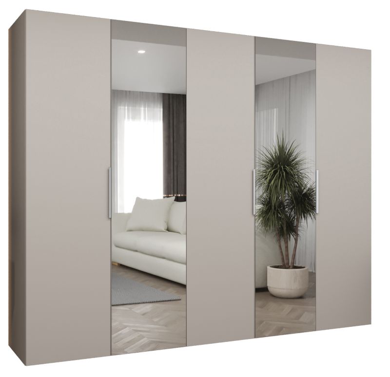 Szafa uchylna Abiks MARBELLA 2 250 wys 202 cm Kaszmir + Kaszmir 1 szt