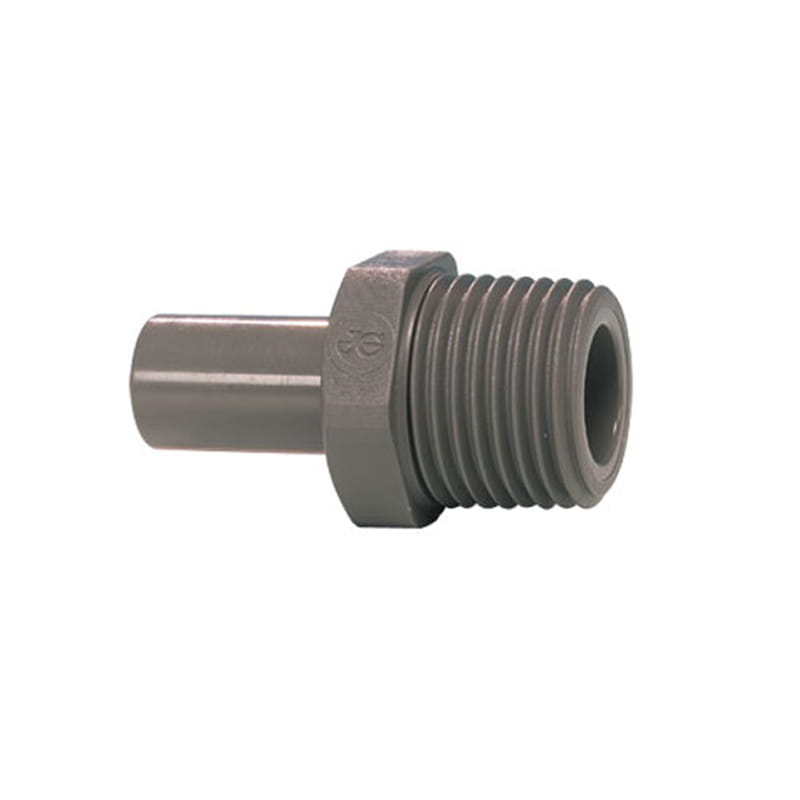 PI051202S John Guest, króciec wkręcany gwint stożkowy 3/8“ x gwint 1/4“ BSPT.