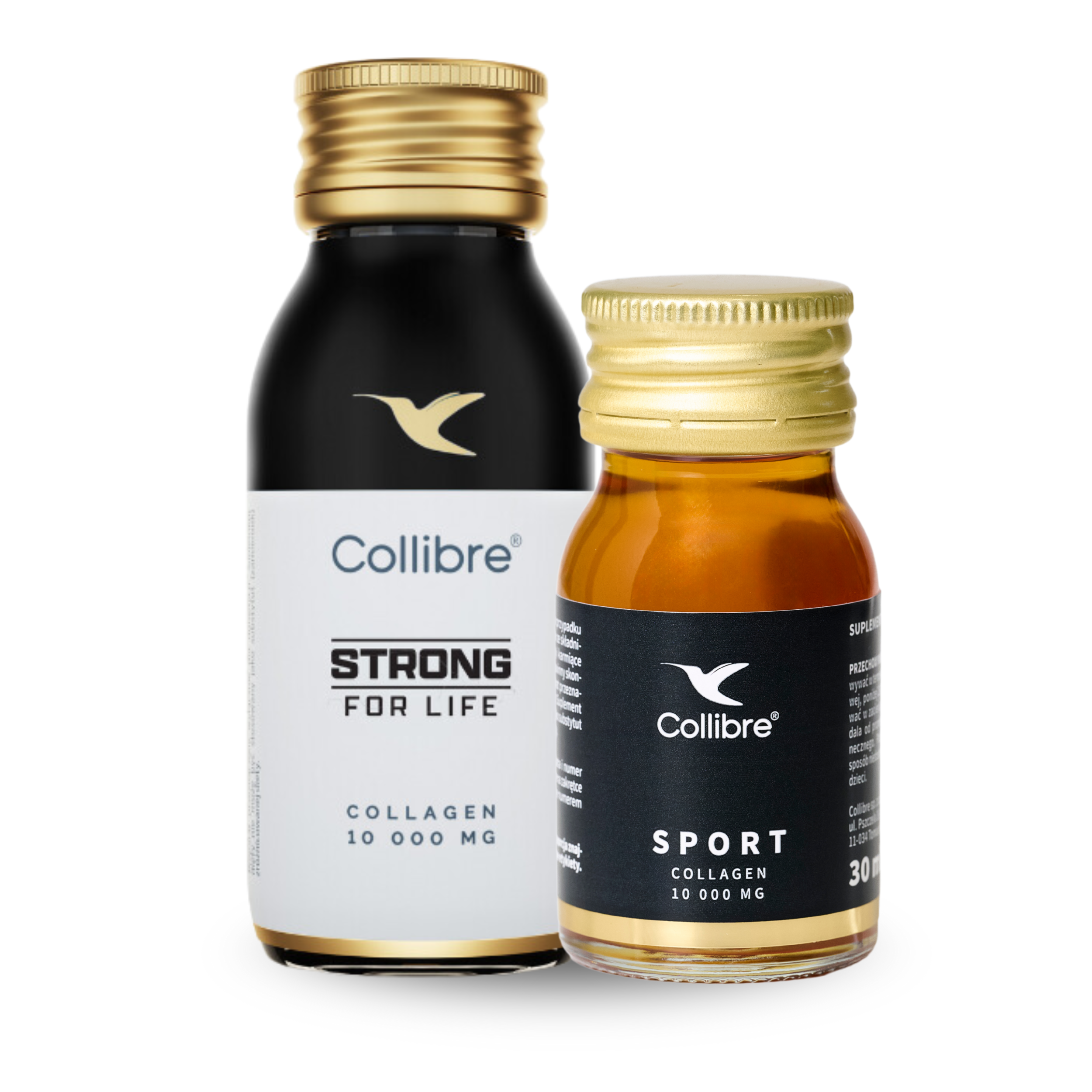 Kolagen Collibre Strong For Life Shot (Zawartość zestawu: 180x butelka 60ml + 15x 30ml)