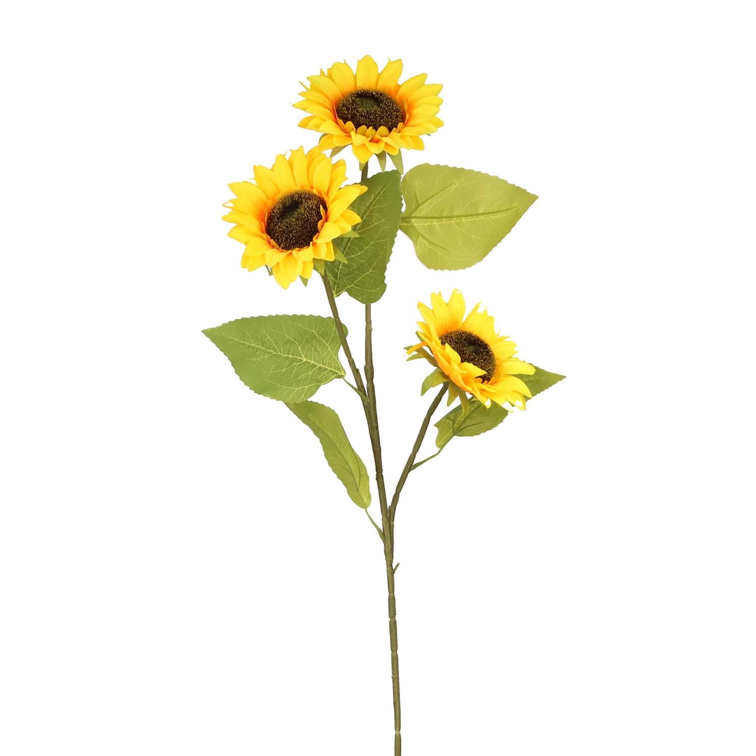 Słonecznik sztuczna gałązka - 90 cm