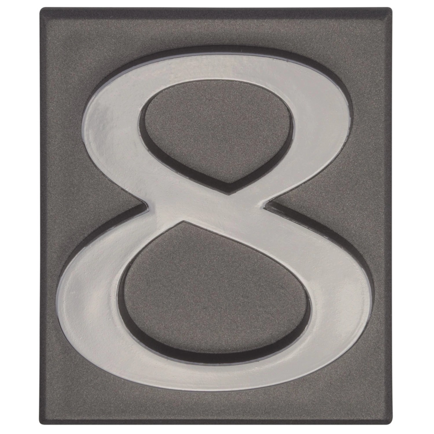 Metro Cyfra 8 plastikowa samoprzylepna grafitowa wys. 4,7cm