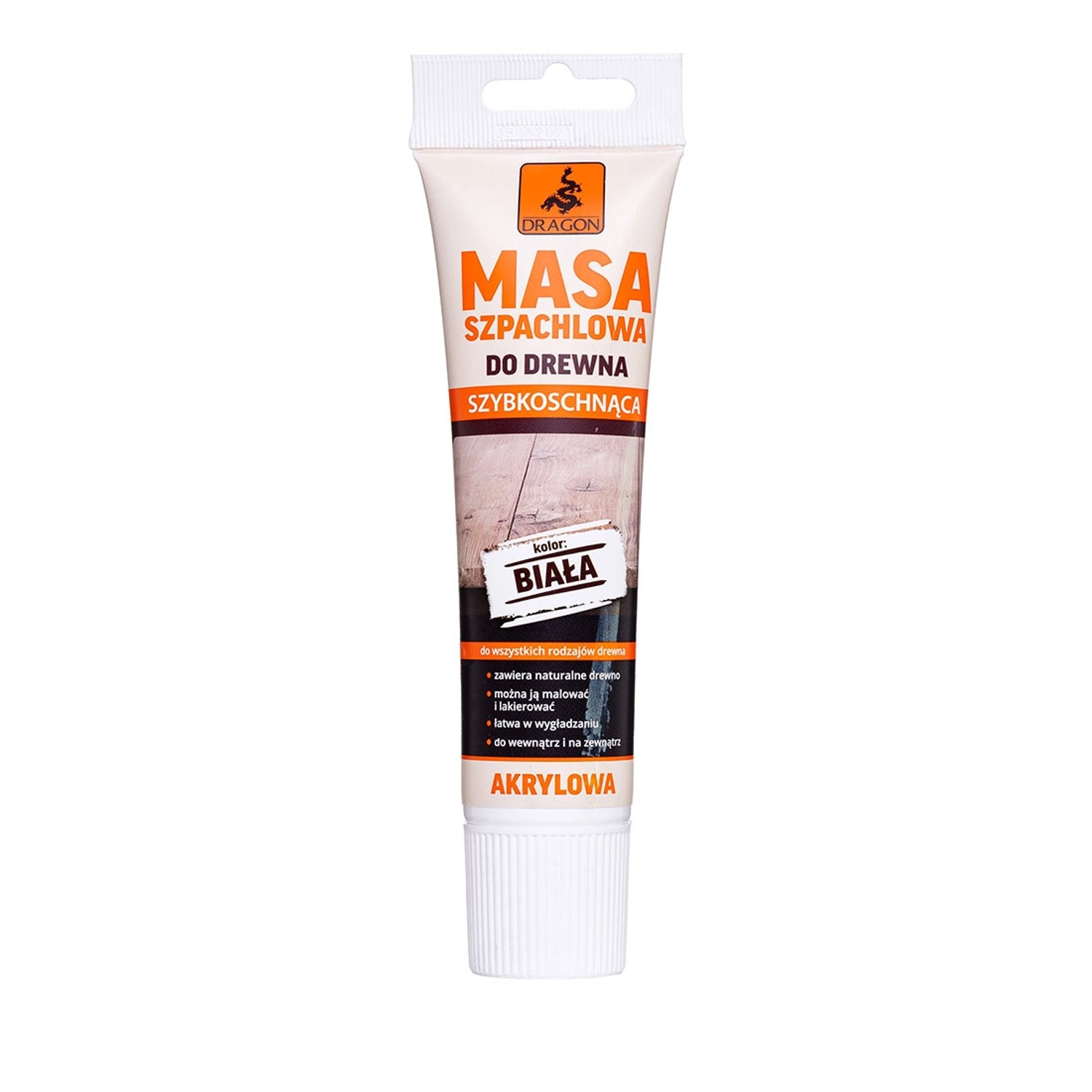Dragon Masa szpachlowa do drewna biała 150 g