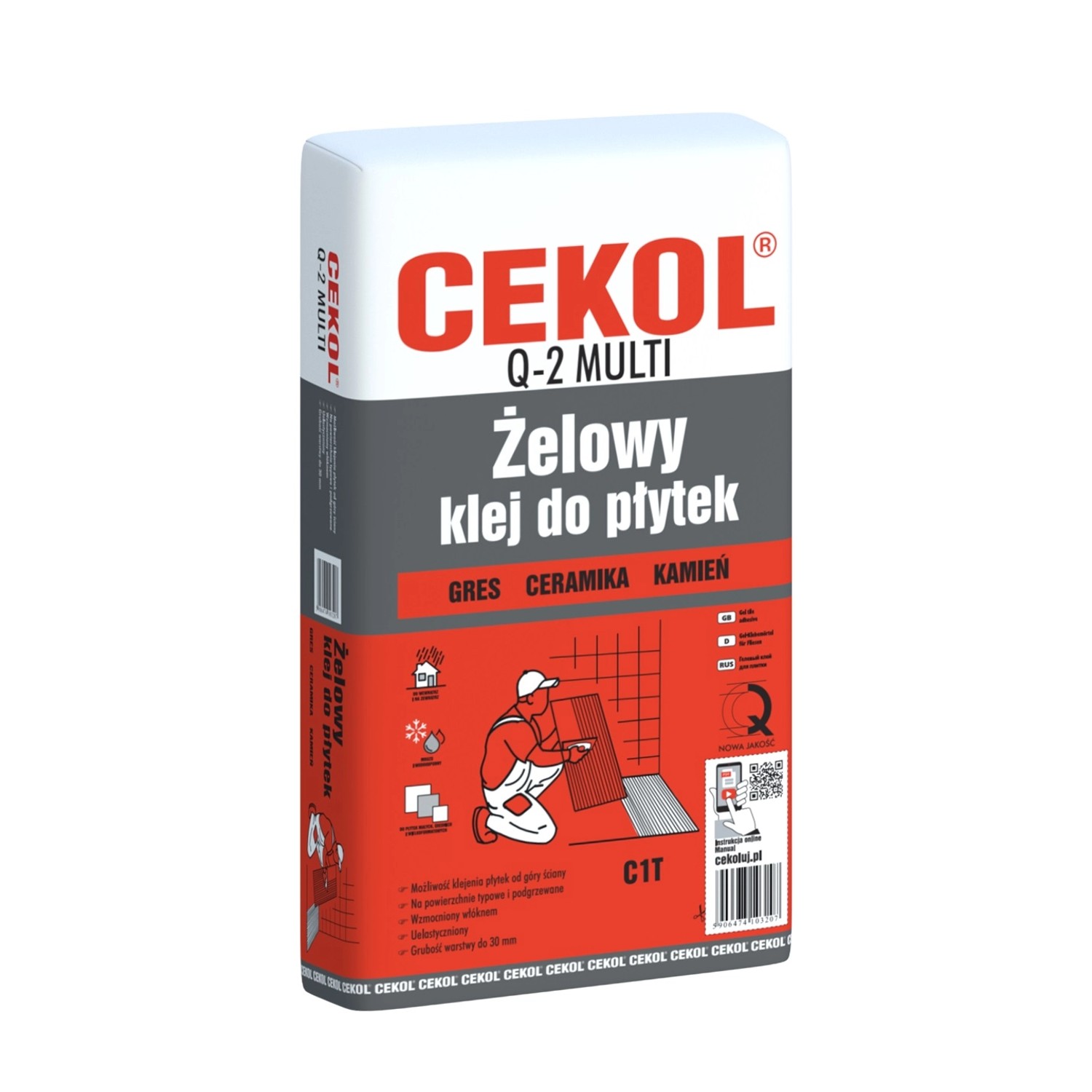 Cekol Klej żelowy Q-2 do płytek 5kg