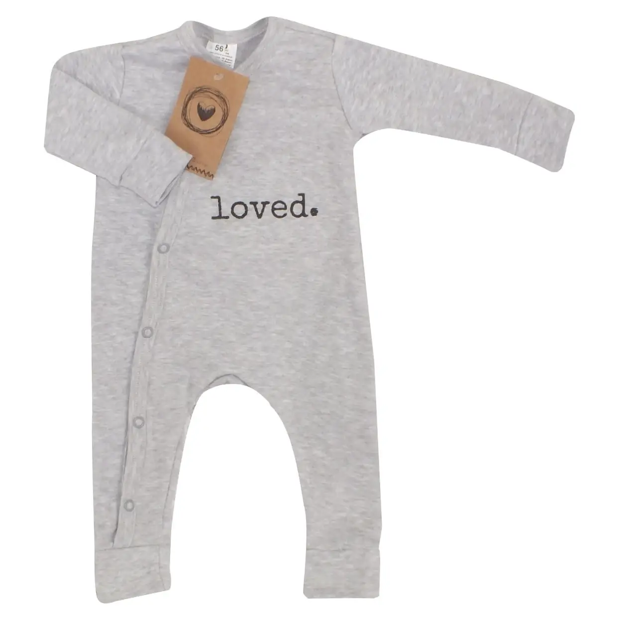 PAJACYK NIEMOWLĘCY SZARY LOVED ZZ - 56