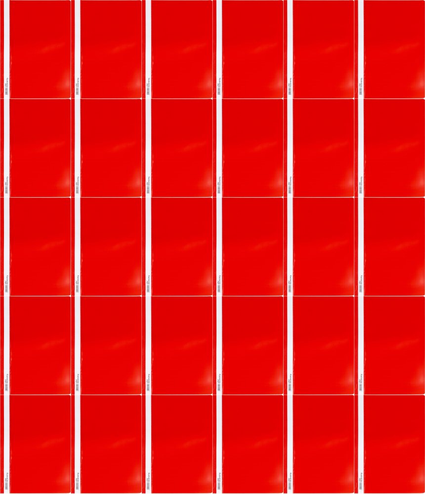 60x Skoroszyt plastikowy Ofix Economy, A4, PP, do 200 kartek, czerwony