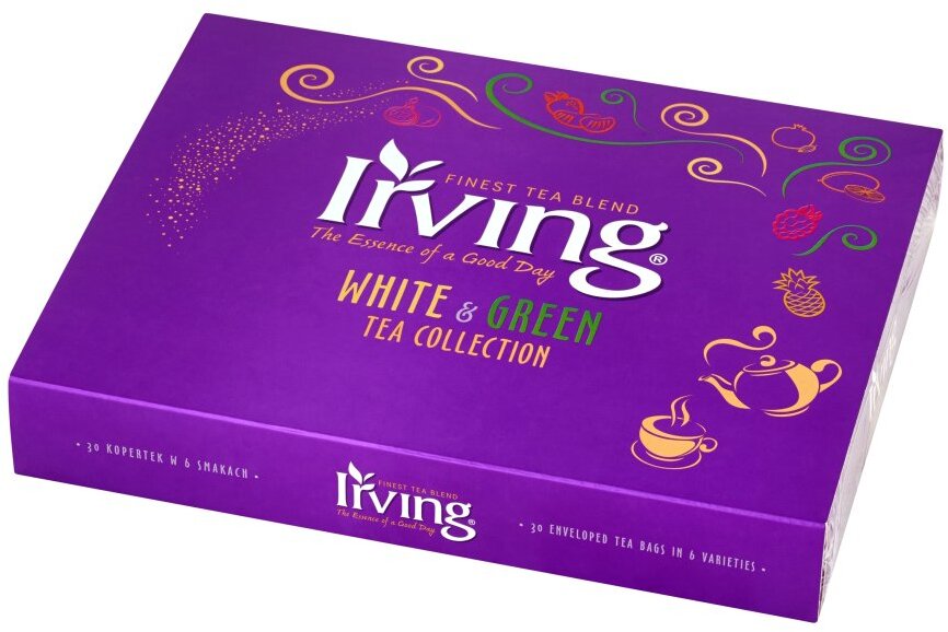 Zestaw herbat w kopertach Irving White & Green, 6 smaków, 30 sztuk