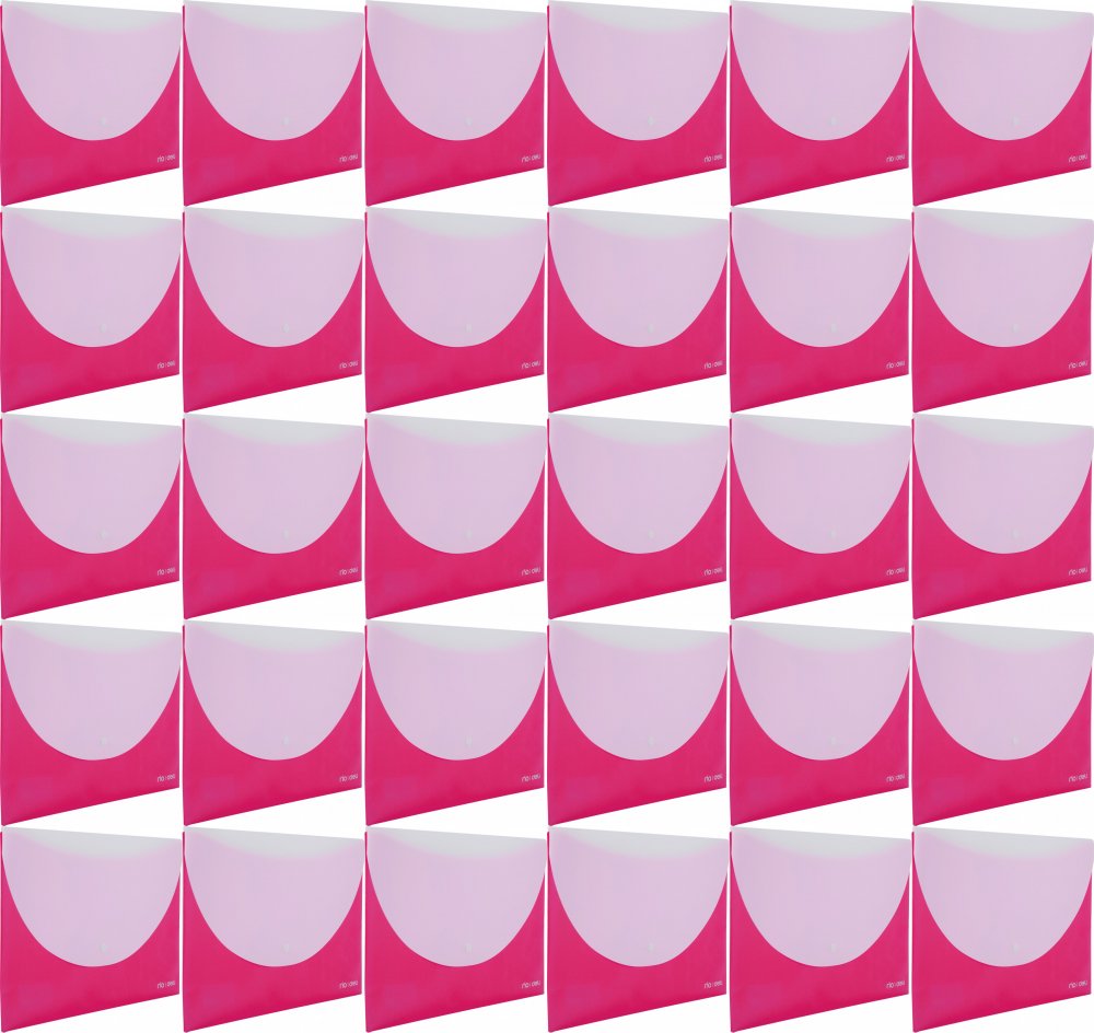 30x Teczka kopertowa Deli RIO, A4, 2 przegrody, różowy