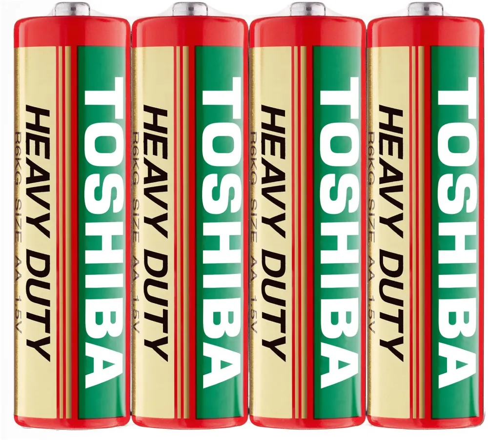 Bateria cynkowo-węglowa Toshiba Heavy Duty, AA/R6, 4 sztuki, folia