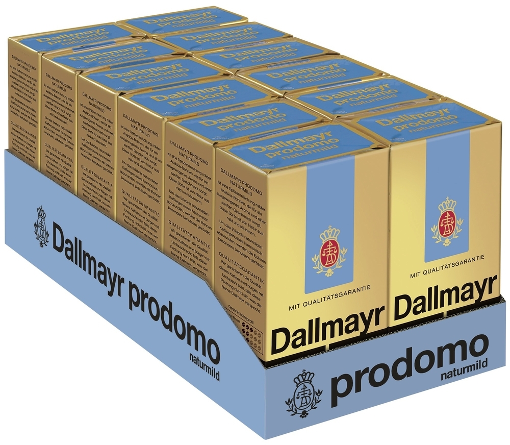 12x Kawa mielona Dallmayr Prodomo Naturmild, 500g