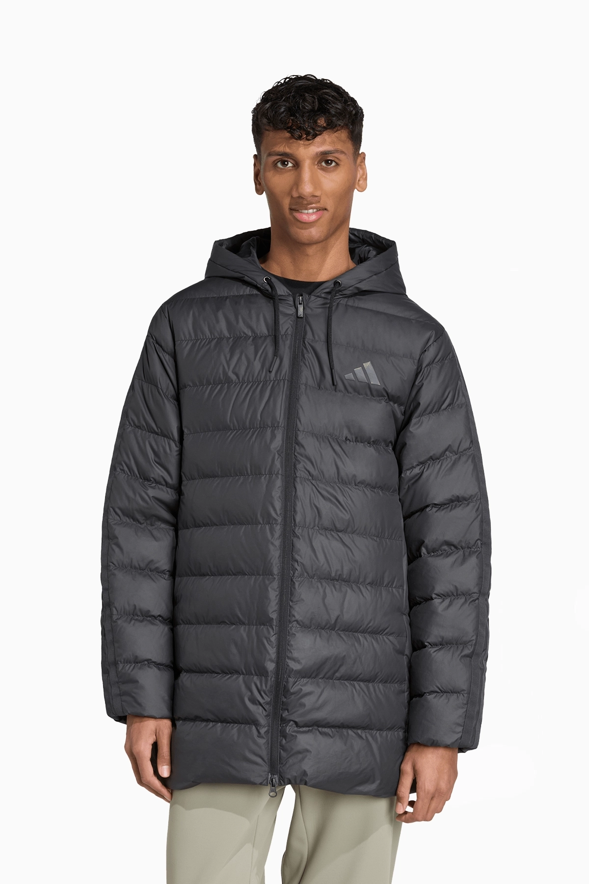 Kurtka adidas Essentials CLIMAWARM 3-Stripes Light Down - Czarny