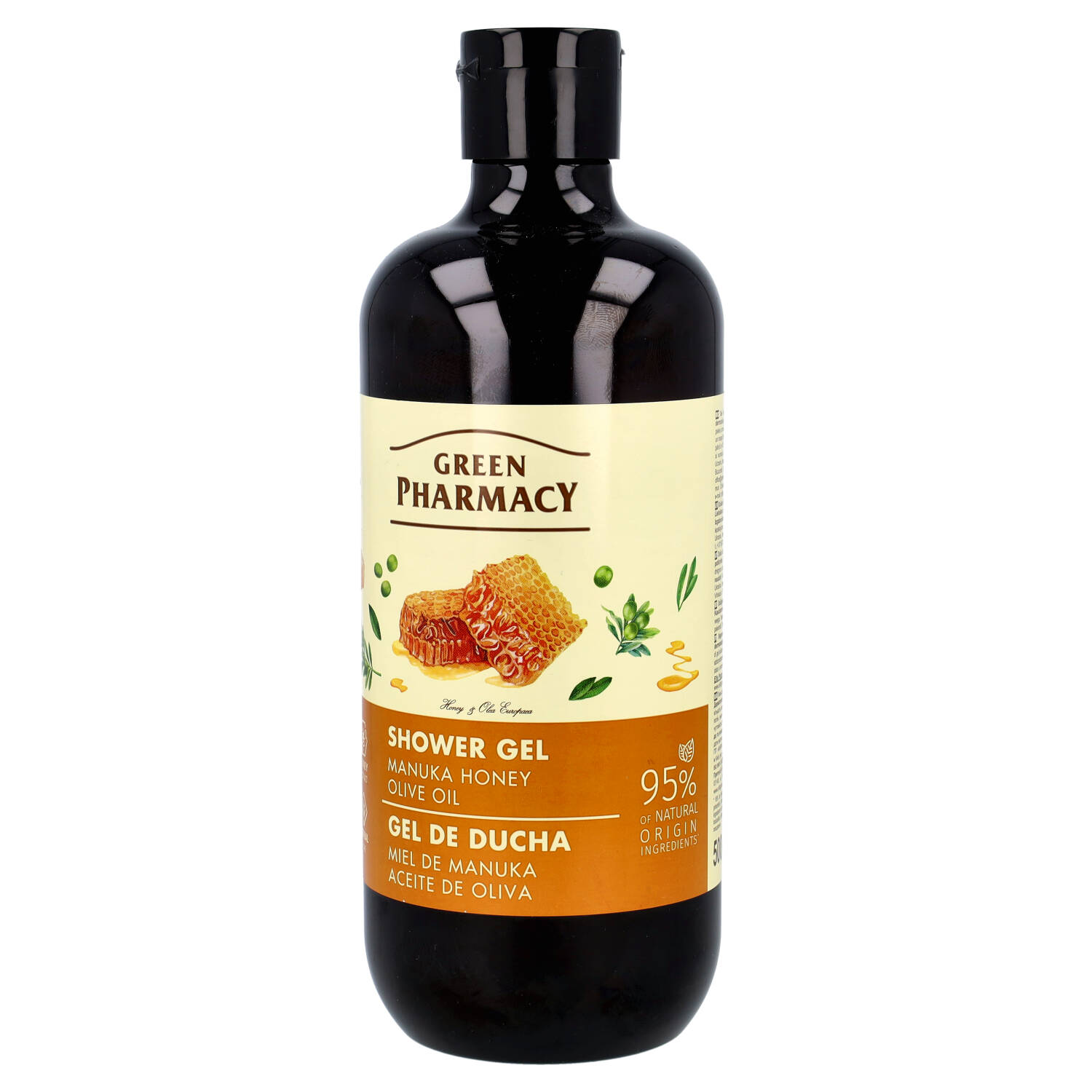 Green pharmacy - żel pod prysznic, miód manuka i oliwa z oliwek, 500 ml